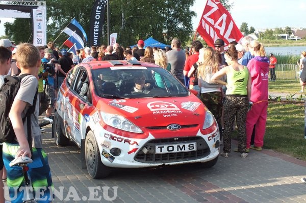 Samsonas Motrosport Rally Utena 2015 finišas prie Dauniškio ežero